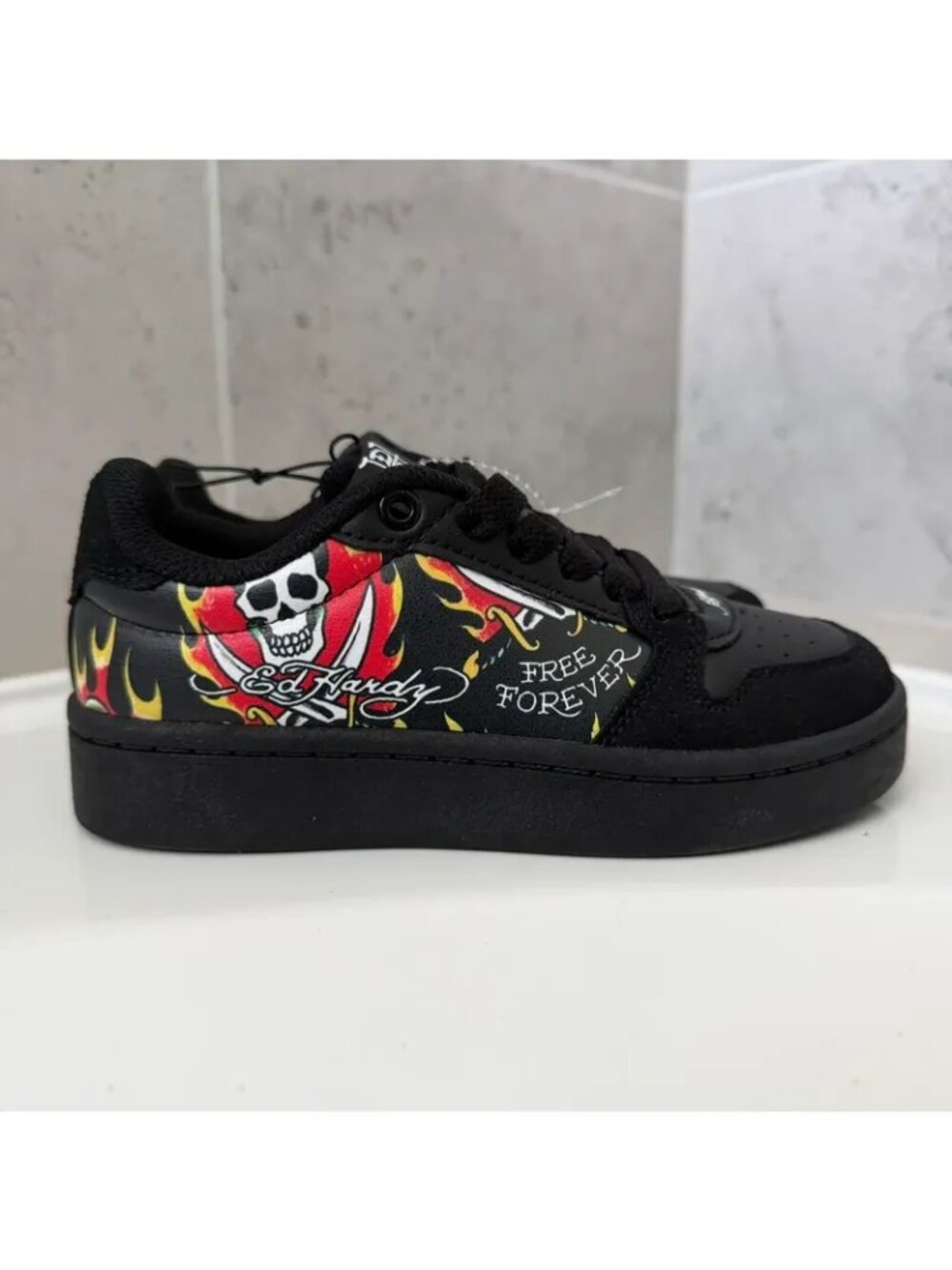 Ed Hardy Black Sneakers Size 12